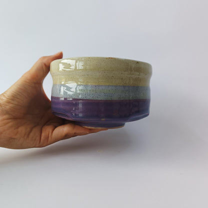 Murasaki Purple Stripe Matcha Bowl
