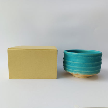 Sora Turquoise Blue Matcha Bowl