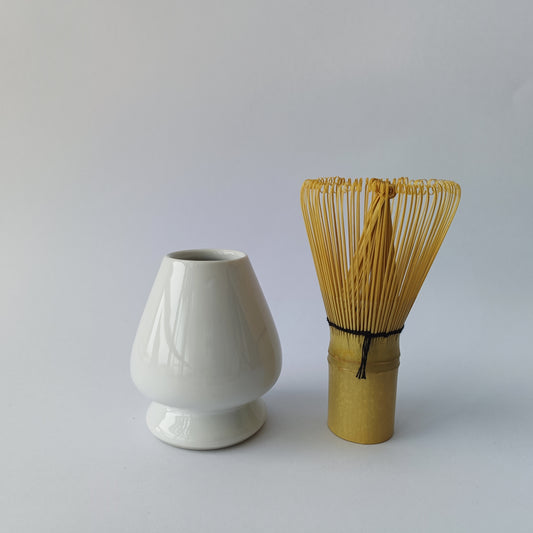Matcha Whisk Stand White