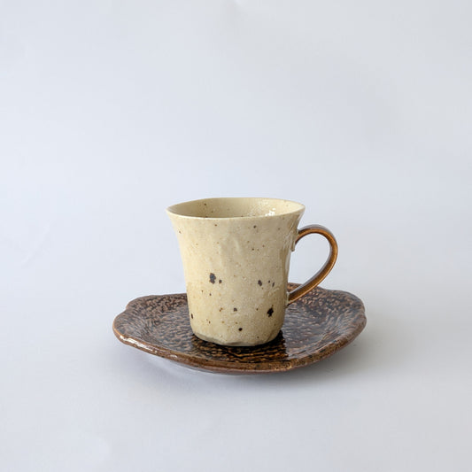 Mugi Speckled Cup & Saucer Set