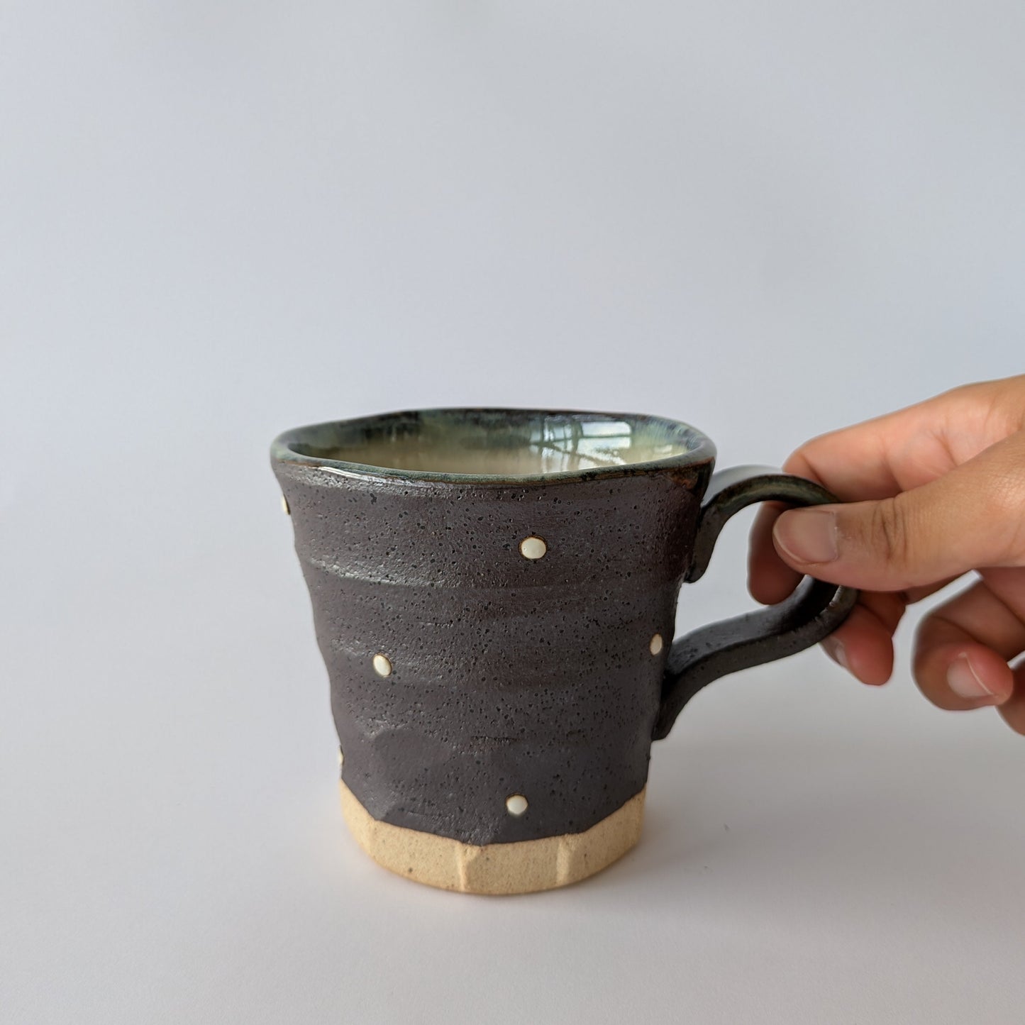 Mika Charcoal Dot Mug