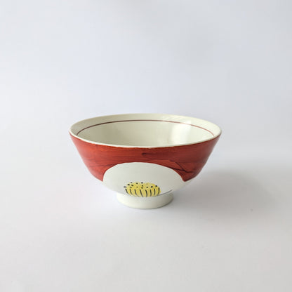 Hand-Painted Camellia Rice Bowl