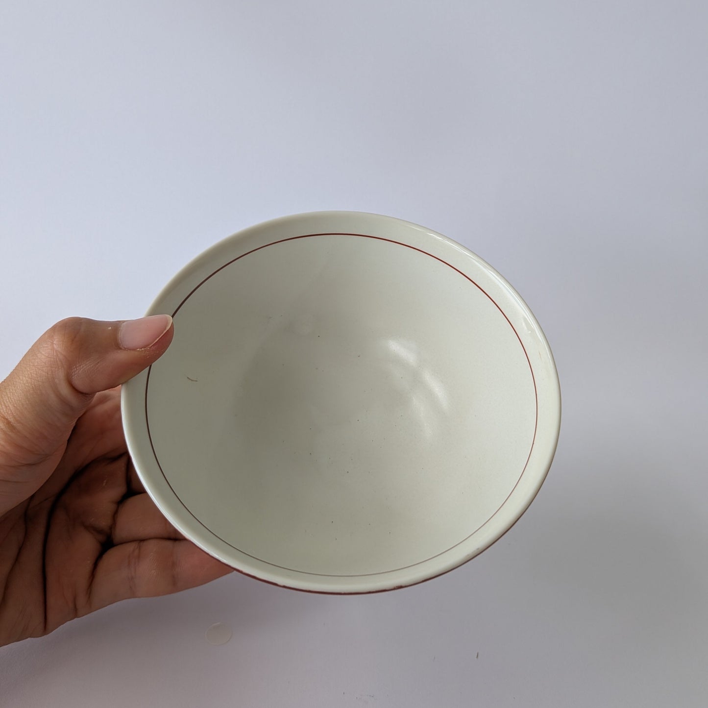 Hand-Painted Camellia Rice Bowl