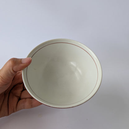 Hand-Painted Camellia Rice Bowl