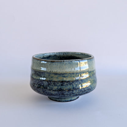 Haru Blue Drip Matcha Bowl
