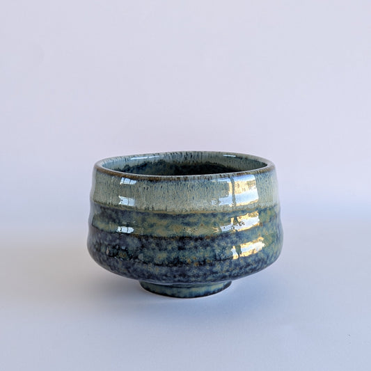 Haru Blue Drip Matcha Bowl