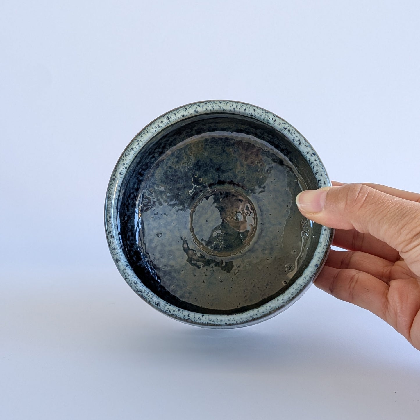 Haru Blue Drip Matcha Bowl