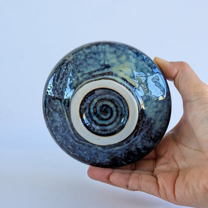 Haru Blue Drip Matcha Bowl