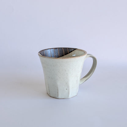 Shiro White Mug With Black Detail