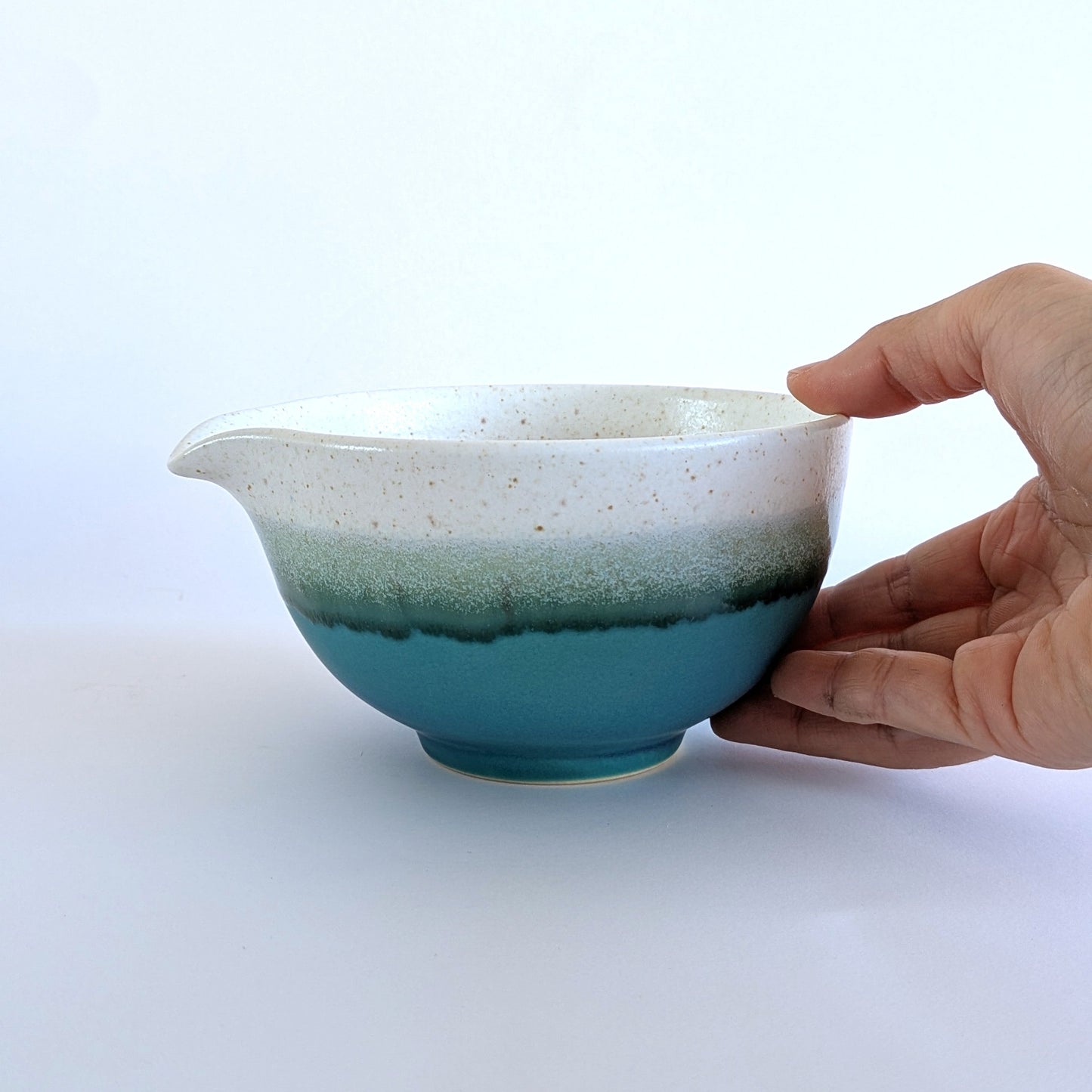 Aya Aqua Matcha Bowl with Spout