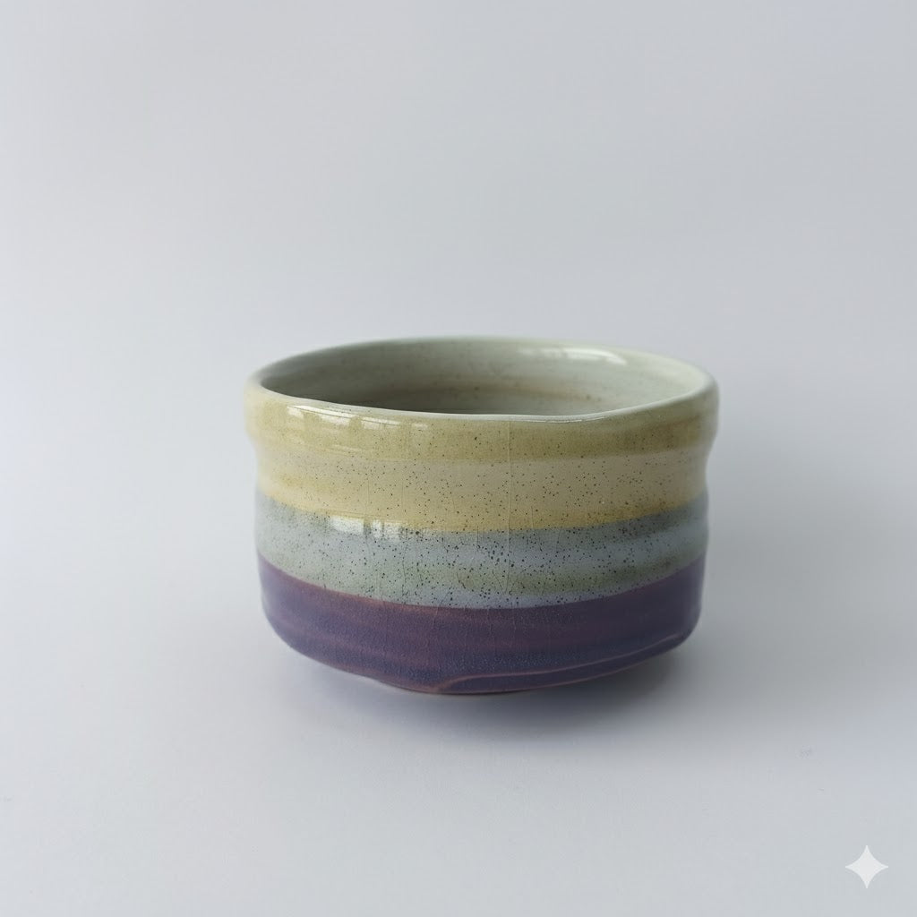 Murasaki Purple Stripe Matcha Bowl